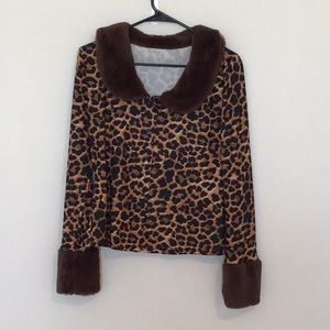 Animal print shirt/jacket